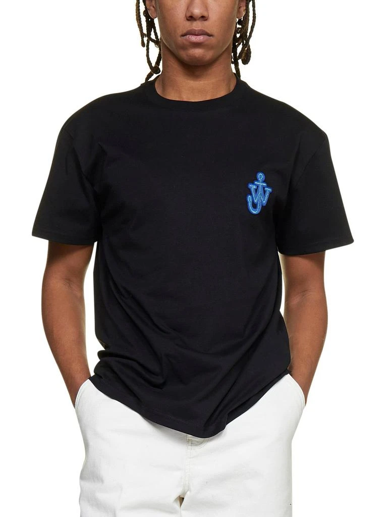 商品JW Anderson|JW Anderson Logo Embroidered Crewneck T-Shirt,价格¥501-¥543,第3张图片详细描述