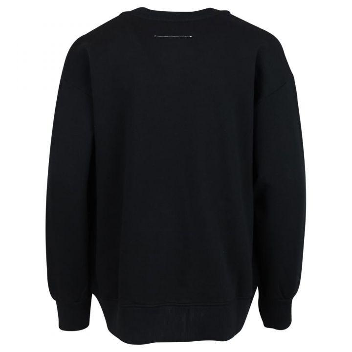 商品MAISON MARGIELA|Unisex Black Logo Sweatshirt,价格¥437,第5张图片详细描述
