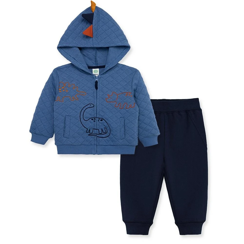 商品Little Me|Baby Boys Dino Hoodie and Pant, 2 Piece Set,价格¥222,第3张图片详细描述