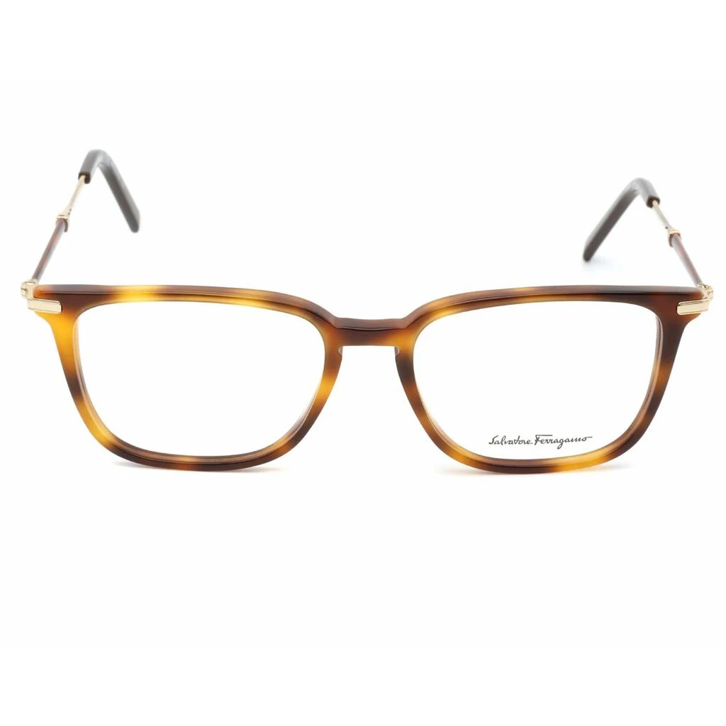 商品Salvatore Ferragamo|Salvatore Ferragamo Men's Eyeglasses - Tortoise Rectangular Plastic Frame | SF2861 214,价格¥495,第2张图片详细描述