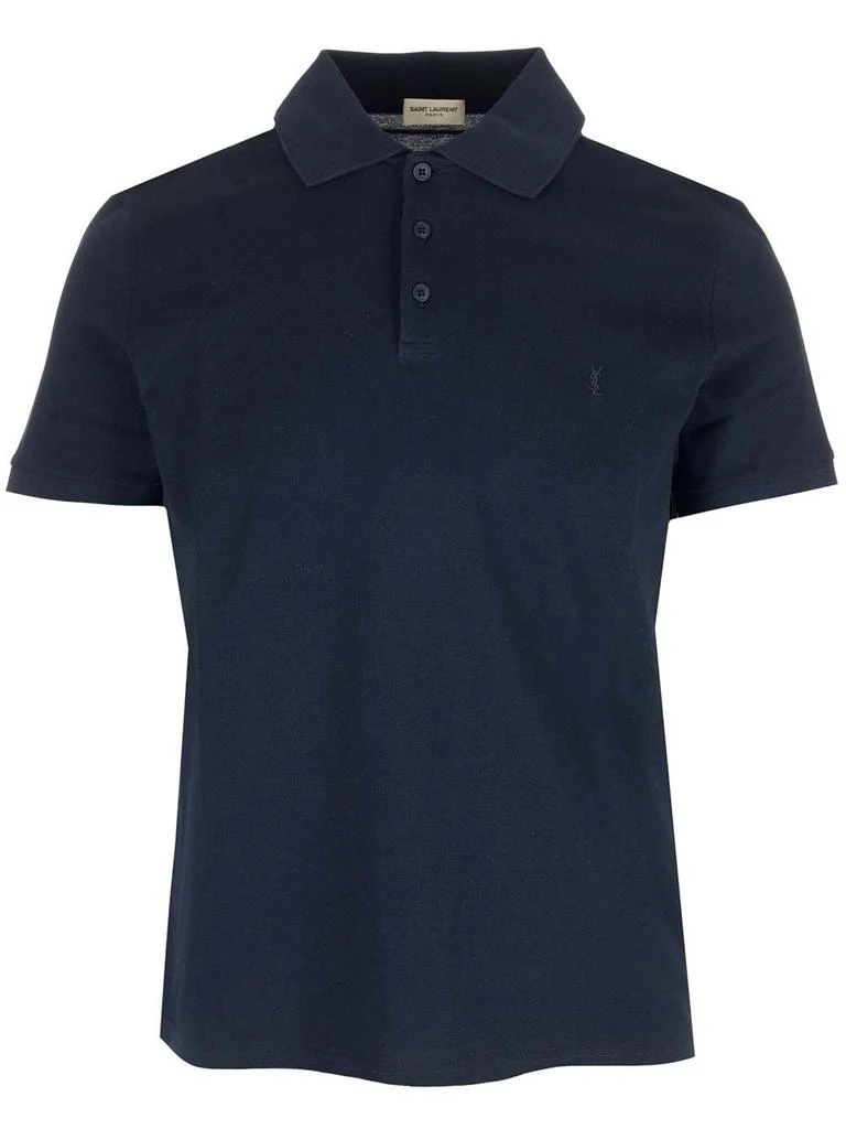商品Yves Saint Laurent|Polo In Cotton Pique Polo Shirt Blue,价格¥3748,第1张图片