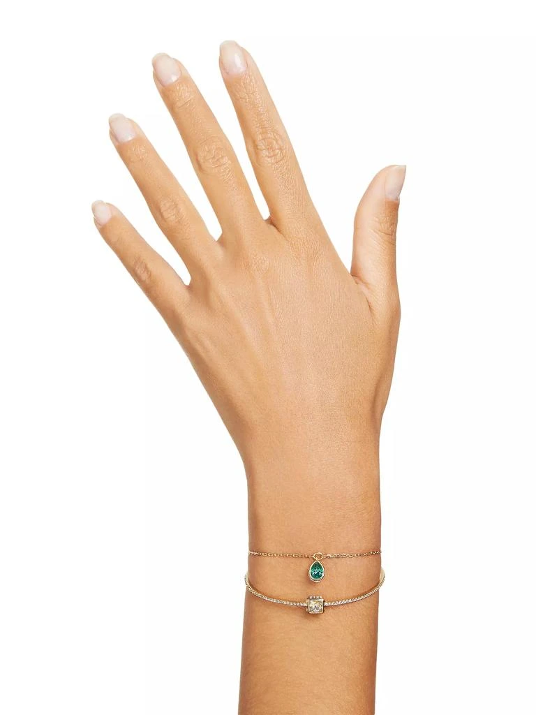 商品Swarovski|Chroma Goldtone & Crystal Mixed Cuts Bangle,价格¥1115,第2张图片详细描述
