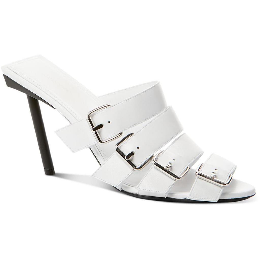 Balenciaga Womens Leather Peep Toe Heels商品第1张图片规格展示