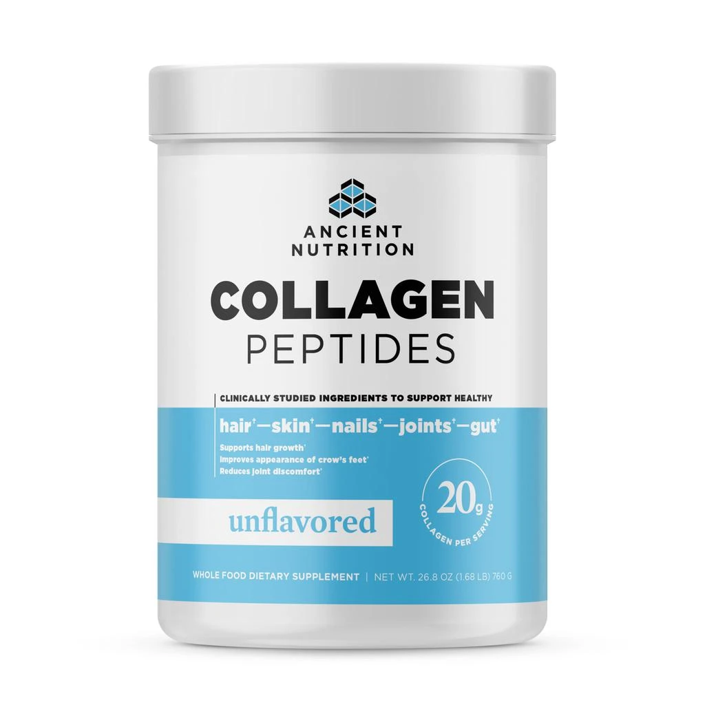 商品Ancient Nutrition|Collagen Peptides Protein | Powder Unflavored (38 Servings),价格¥402,第1张图片