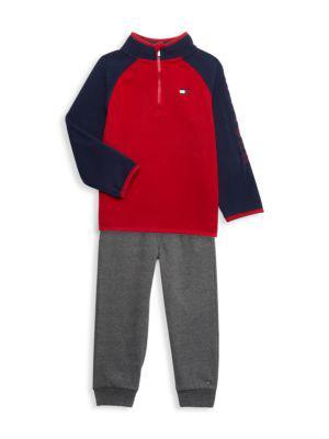 商品Tommy Hilfiger|Little Boy’s 2-Piece Fleece Sweatshirt & Joggers Set,价格¥209,第5张图片详细描述
