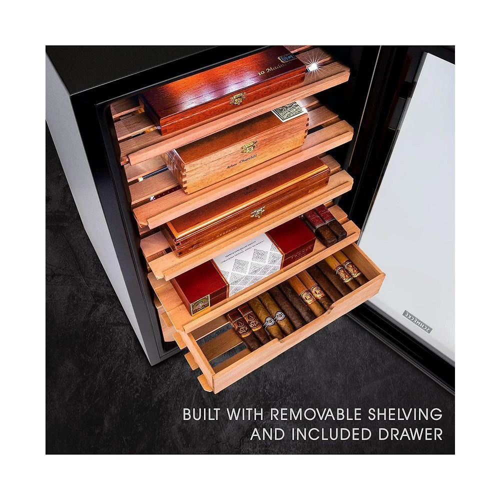 商品Schmecke|400 Cigar Humidor, Cigar Humidifier & Cigar Box W/Hygrometer,价格¥4093,第3张图片详细描述