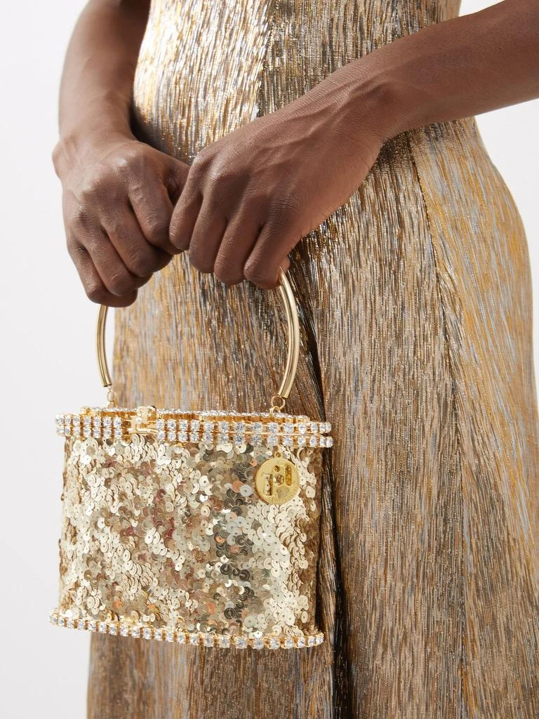 商品ROSANTICA|Holli Ballerina sequin-embellished handbag,价格¥5781,第3张图片详细描述