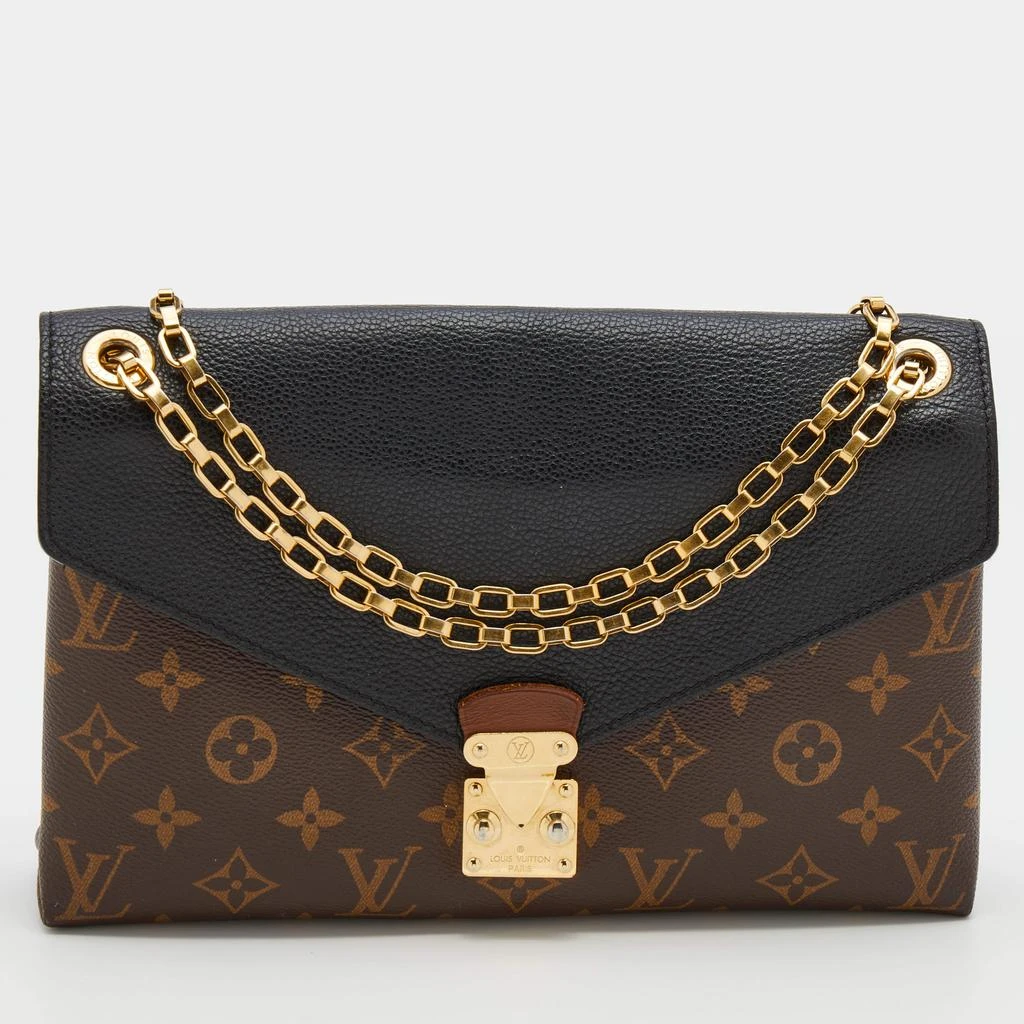 商品[二手商品] Louis Vuitton|Louis Vuitton Black Monogram Canvas and Leather Pallas Chain Bag,价格¥11716,第1张图片