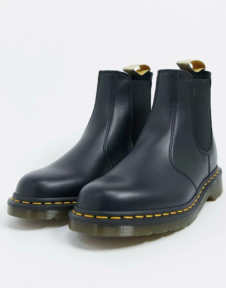 商品Dr. Martens|Dr Martens 2976 vegan chelsea boots in black,价格¥1472,第1张图片