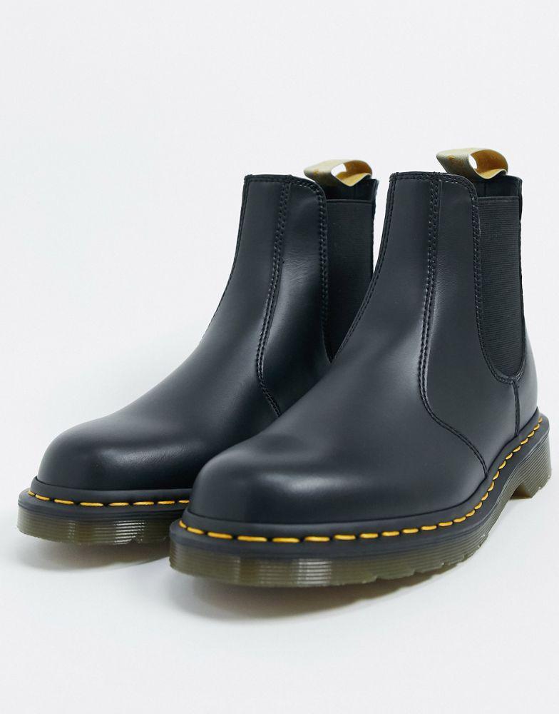 商品Dr. Martens|Dr Martens 2976 vegan chelsea boots in black,价格¥1340,第1张图片