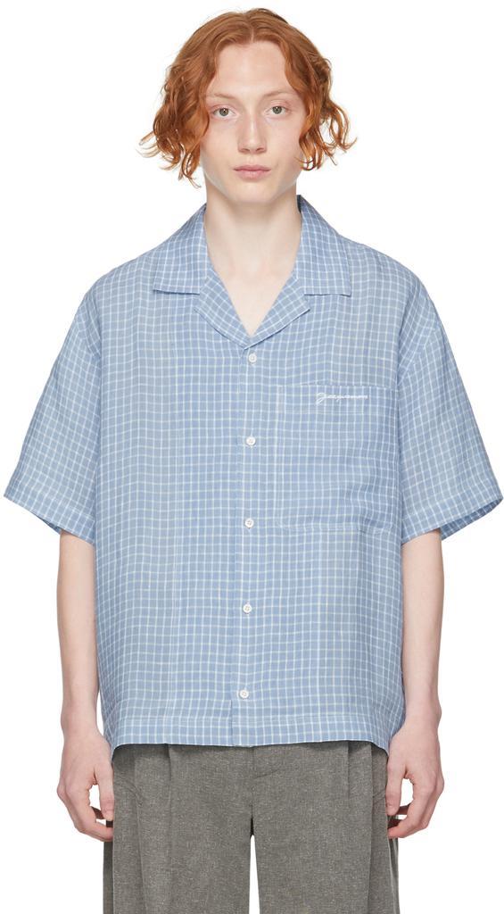 商品Jacquemus|Blue 'La Chemise Jean' Short Sleeve Shirt,价格¥1540,第1张图片