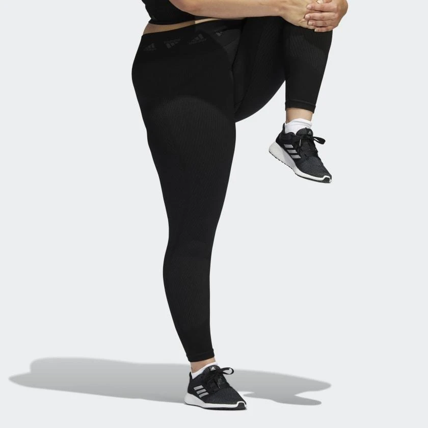 商品Adidas|Women's adidas AEROKNIT Training 7/8 Tights (Plus Size),价格¥224,第3张图片详细描述