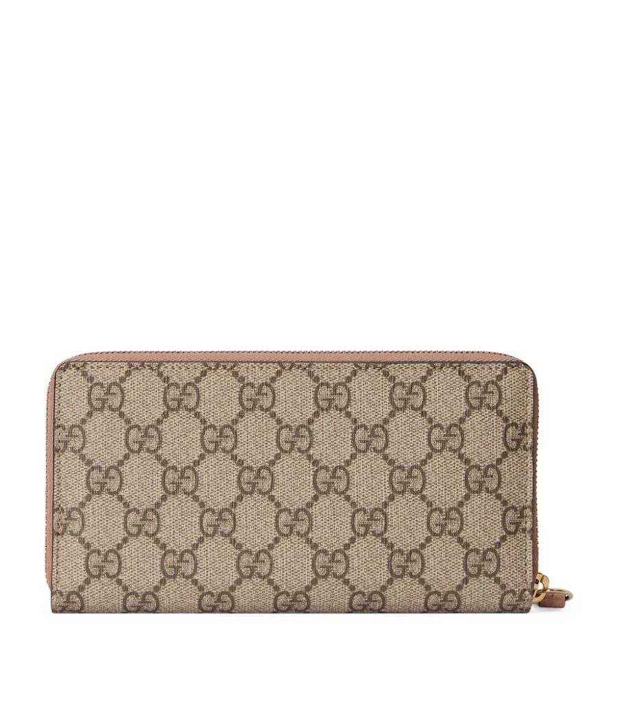 商品Gucci|Canvas GG Marmont Zip-Up Wallet,价格¥4225,第2张图片详细描述