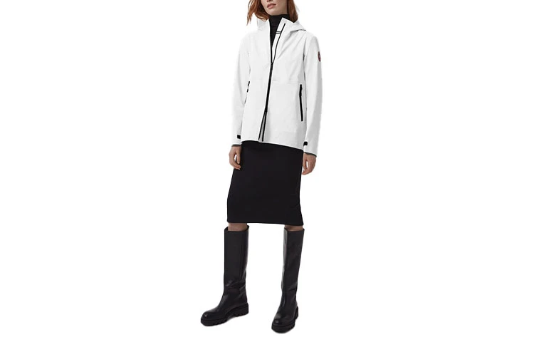 商品[国内直发] Canada Goose|加拿大鹅 Kenora 防雨纯色拉链休闲夹克外套 女款 北辰白,价格¥5269,第1张图片