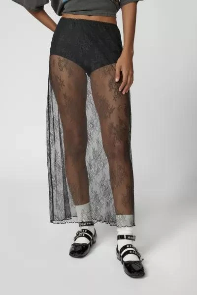 商品Urban Outfitters|UO Jules Sheer Lace Midi Skirt,价格¥76,第3张图片详细描述