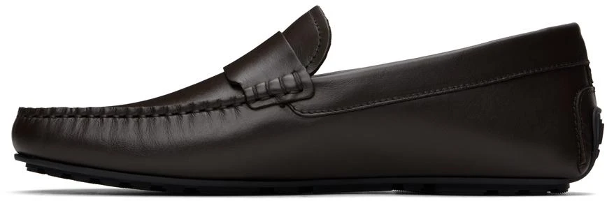 商品Hugo Boss|Brown Noel Driver Loafers,价格¥1286,第3张图片详细描述