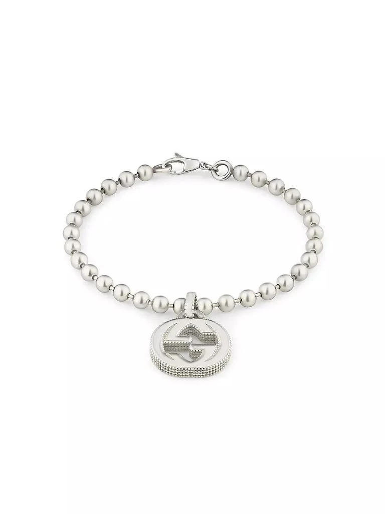 商品Gucci|Sterling Silver Interlocking Charm Bracelet,价格¥2799,第1张图片