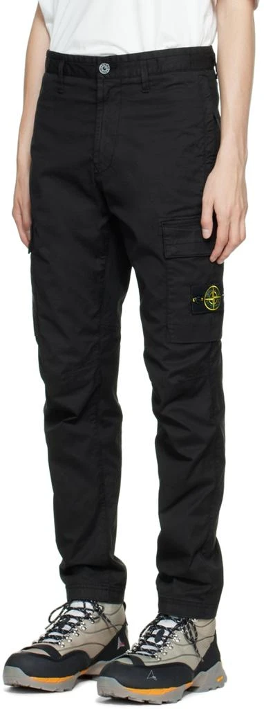 商品Stone Island|Black Straight-Leg Cargo Pants,价格¥2429,第4张图片详细描述