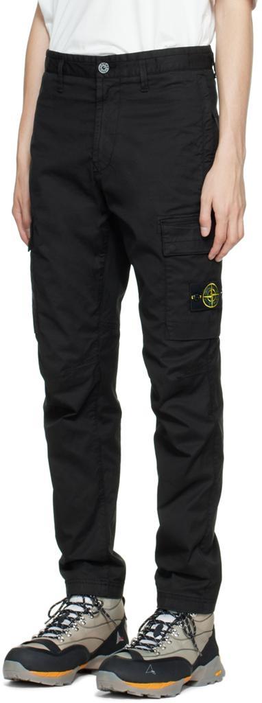 商品Stone Island|Black Straight-Leg Cargo Pants,价格¥3841,第6张图片详细描述