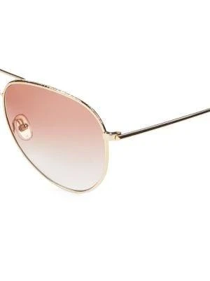 商品Victoria Beckham|62MM Aviator Sunglasses,价格¥680,第3张图片详细描述