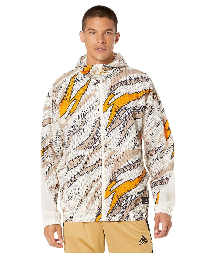 商品Adidas|Trvl Tiger Camo Windbreaker,价格¥377,第1张图片