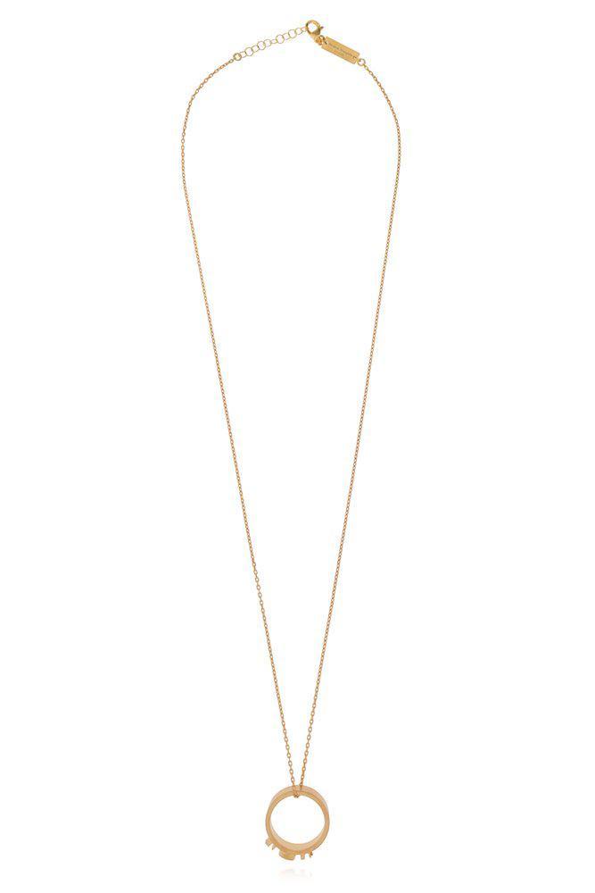 商品MAISON MARGIELA|Maison Margiela 11 Ring Rolo Chained Pendant Necklace,价格¥2228-¥2661,第1张图片