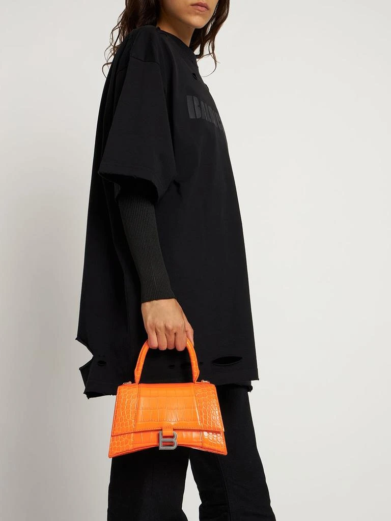 商品Balenciaga|Small Hourglass Embossed Leather Bag,价格¥22999,第2张图片详细描述