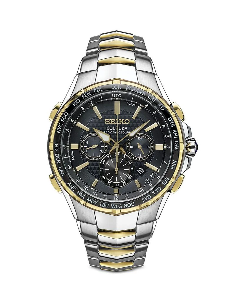 商品Seiko|Seiko Coutura Solar Chronograph, 44.5mm,价格¥4842,第1张图片