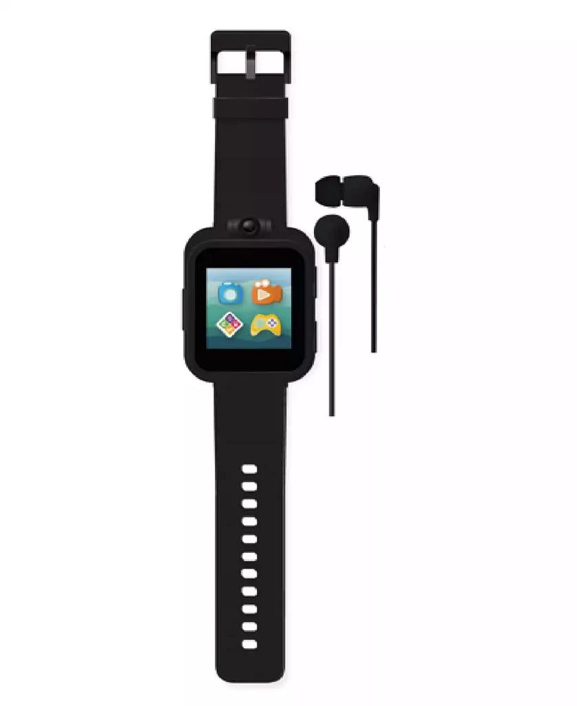 商品Playzoom|Kids Solid Black Silicone Smartwatch 42mm Gift Set,价格¥187,第1张图片