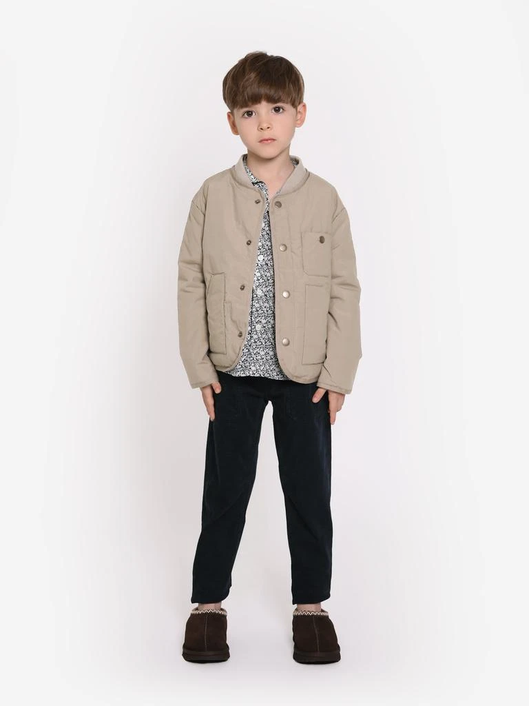 Bonpoint Boys Duran Cotton Jacket in Beige 商品