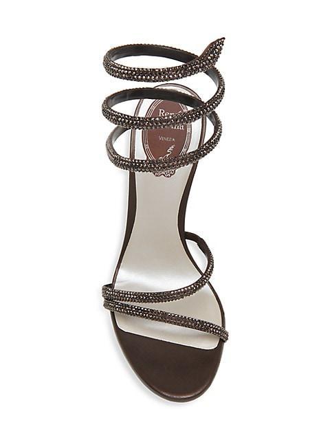 商品Rene Caovilla|Crystal-Embellished Leather Wrap Sandals,价格¥11039,第7张图片详细描述