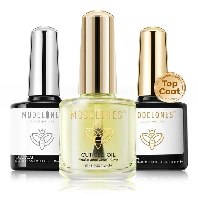 Cuticle Oil with Top & Base Coat Set 15ml 商品