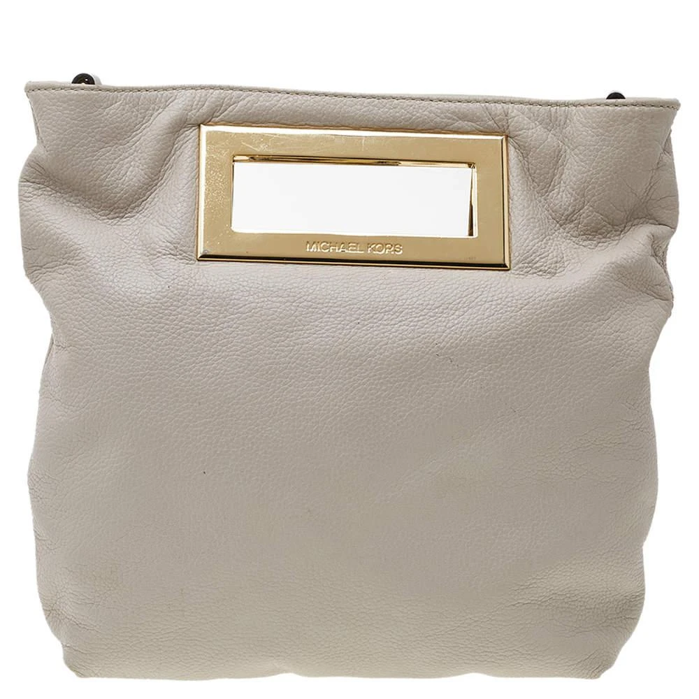 商品[二手商品] Michael Kors|MICHAEL Michael Kors Off White Leather Crossbody Bag,价格¥806,第4张图片详细描述