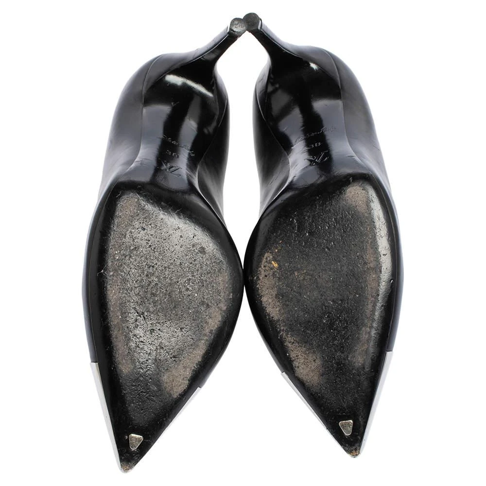 Louis Vuitton Black Leather Urban Twist Metal Cap Toe Pumps Size 38 商品