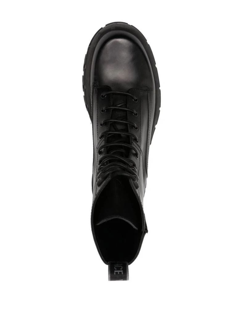 商品Versace|VERSACE Leather lace-up ankle boots,价格¥5186,第3张图片详细描述