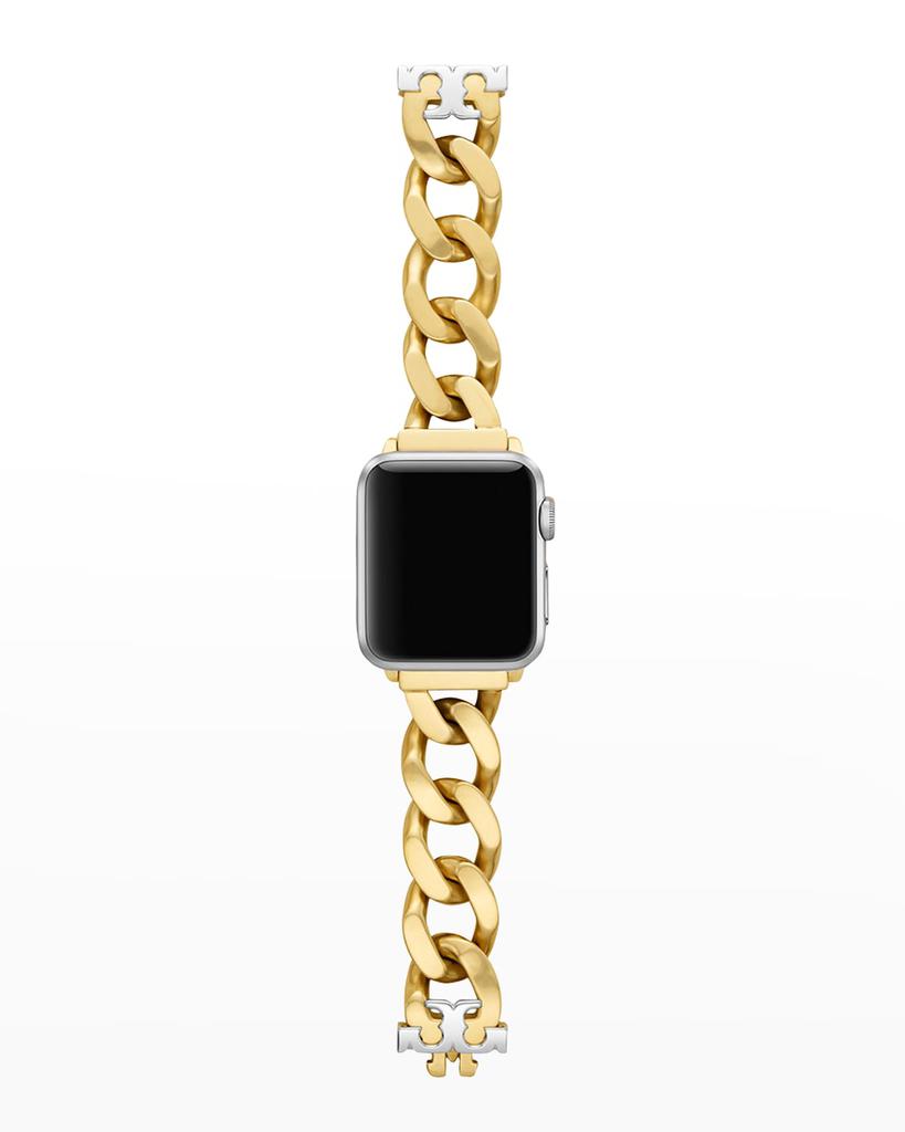 Gold-Tone Stainless Steel Curb-Link Band for Apple Watch, 38-41mm商品第2张图片规格展示