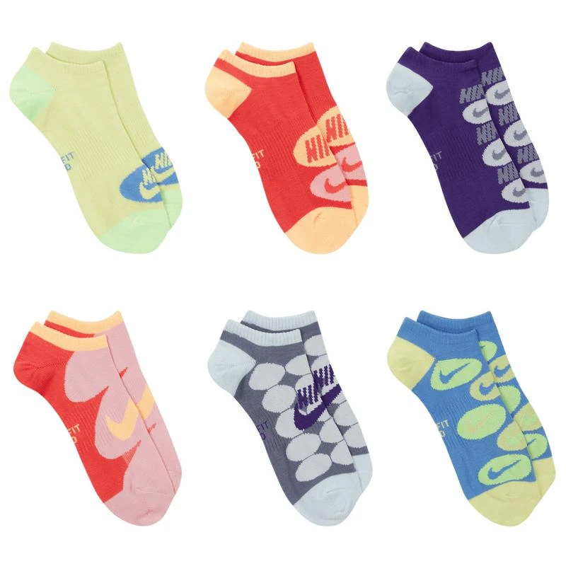 商品NIKE|Nike Everyday Lightweight No Show 6 Pack Socks - Women's,价格¥177,第3张图片详细描述
