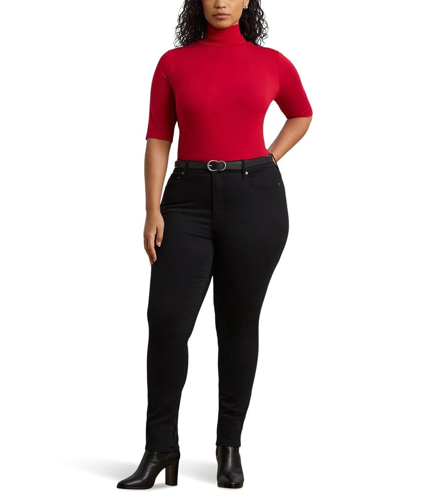 商品Ralph Lauren|Plus-Size Stretch Jersey Turtleneck,价格¥557,第4张图片详细描述