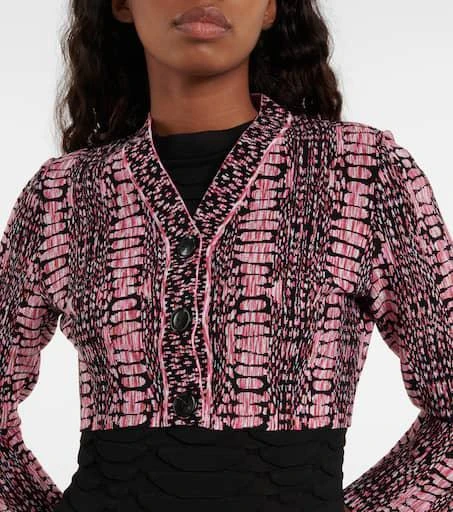 商品Alaïa|Jacquard cropped cardigan,价格¥12301,第4张图片详细描述