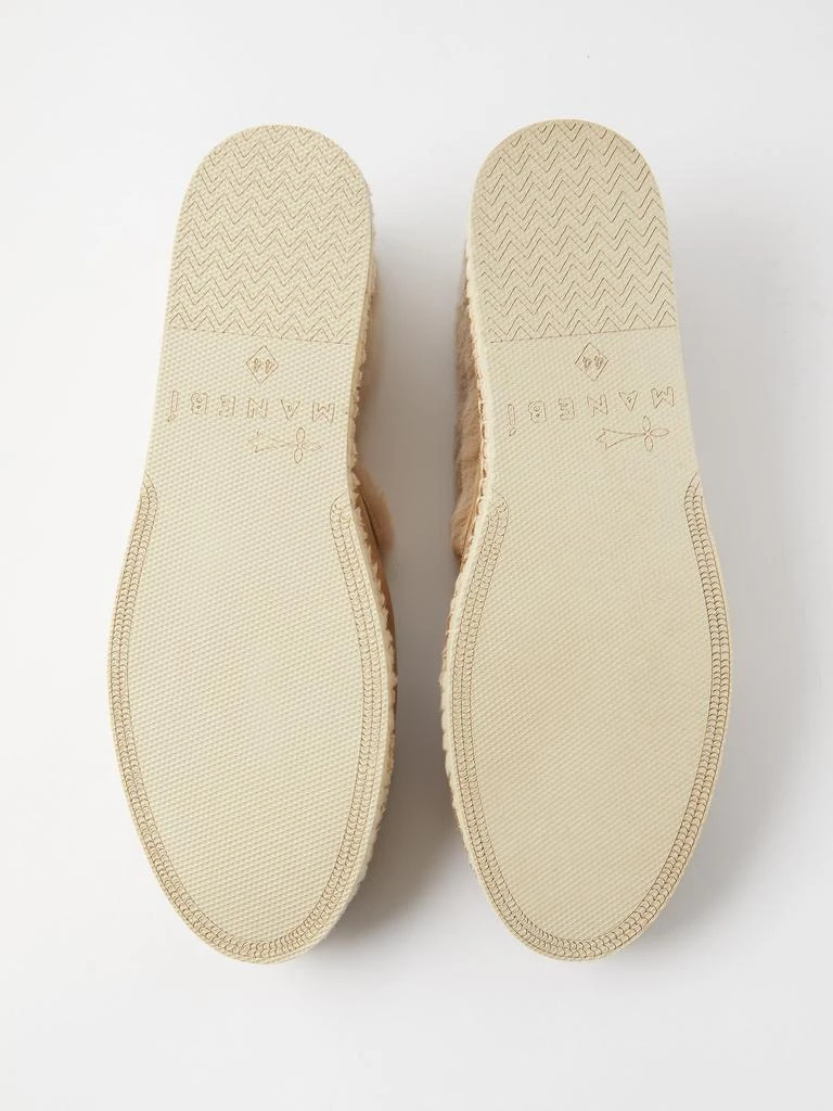 商品MANEBÍ|Faux fur-lined suede espadrille loafers,价格¥382,第4张图片详细描述