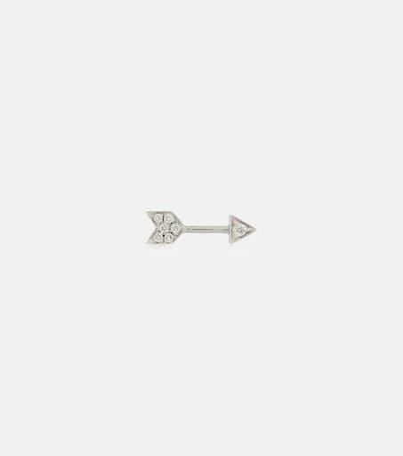 商品Maria Tash|10mm Diamond Arrow 18kt white gold single earring,价格¥3687,第1张图片