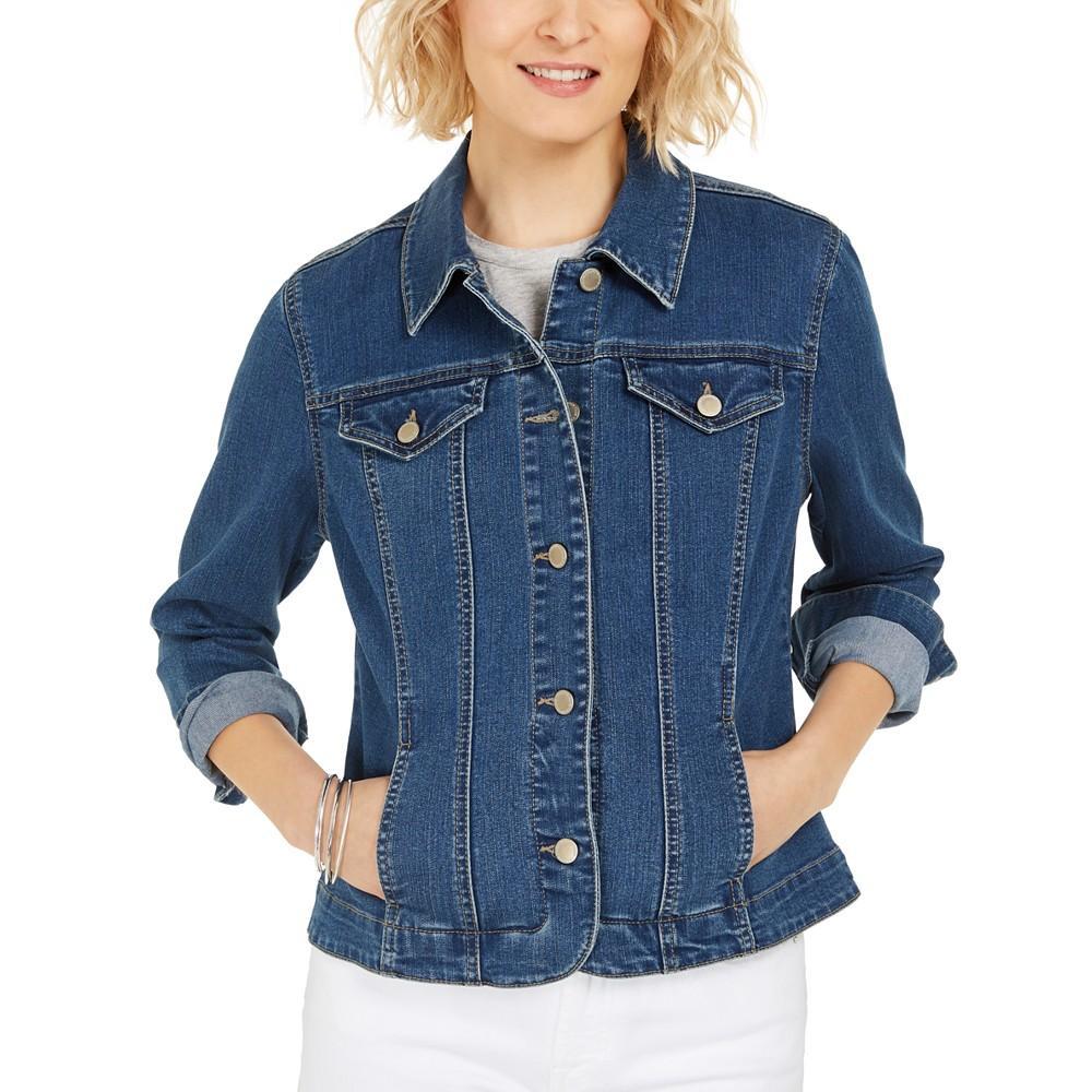 商品Charter Club|Women's Denim Jacket, Created for Macy's,价格¥343,第1张图片