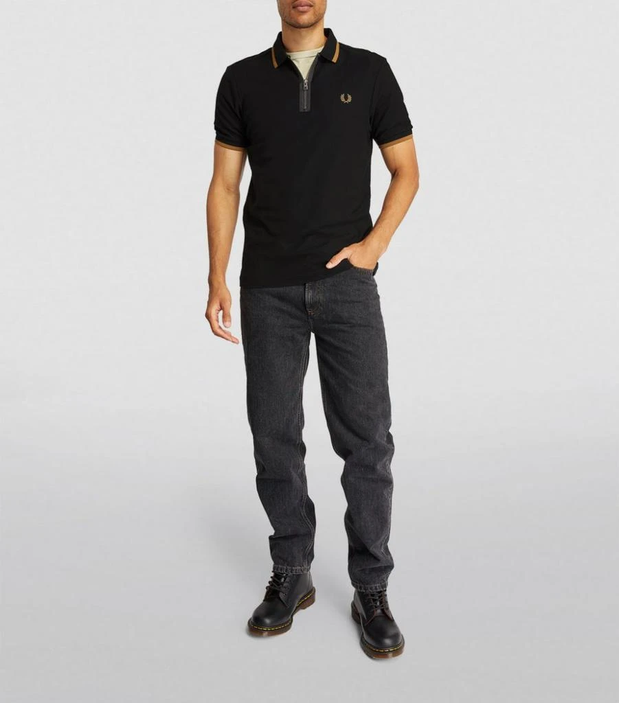 商品Fred Perry|Half-Zip Polo Shirt,价格¥582,第2张图片详细描述