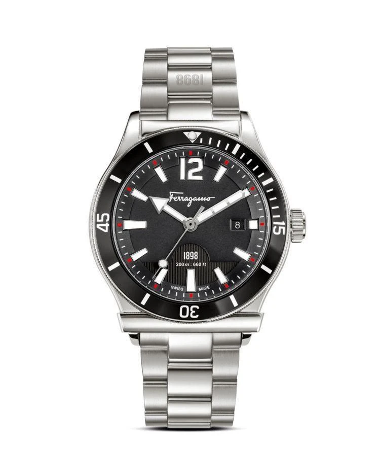 商品Salvatore Ferragamo|1898 Sport Stainless Steel Watch, 43mm,价格¥11188,第1张图片