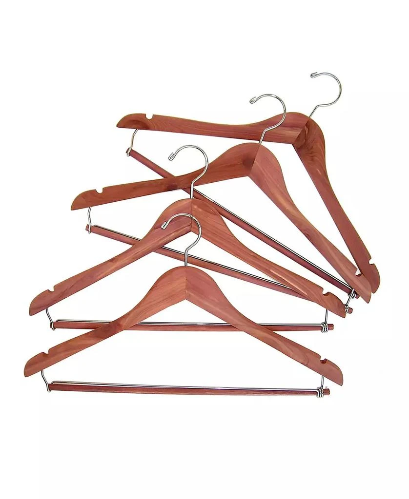 商品Household Essentials|Cedar Hanger, Locking Bar, Set of 4,价格¥201,第2张图片详细描述