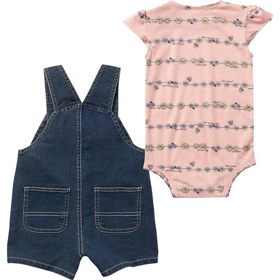 商品Carhartt|Daisy Chain SS Bodysuit & Denim Shortall Set - Infant Girls',价格¥126,第2张图片详细描述