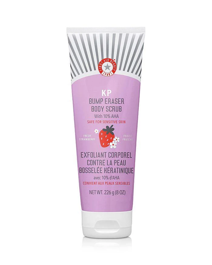 商品First Aid Beauty|KP Bump Eraser Body Scrub with 10% AHA Body Exfoliant for Keratosis Pilaris - Strawberry,价格¥89,第1张图片