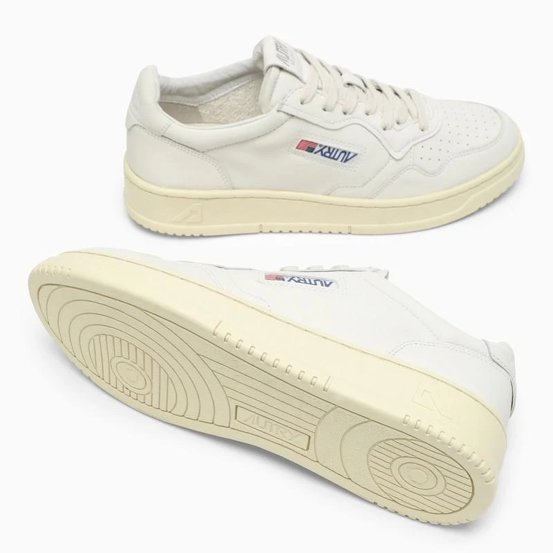 商品Autry| WHITE CREAM LEATHER MEDALIST SNEAKERS,价格¥1652,第5张图片详细描述