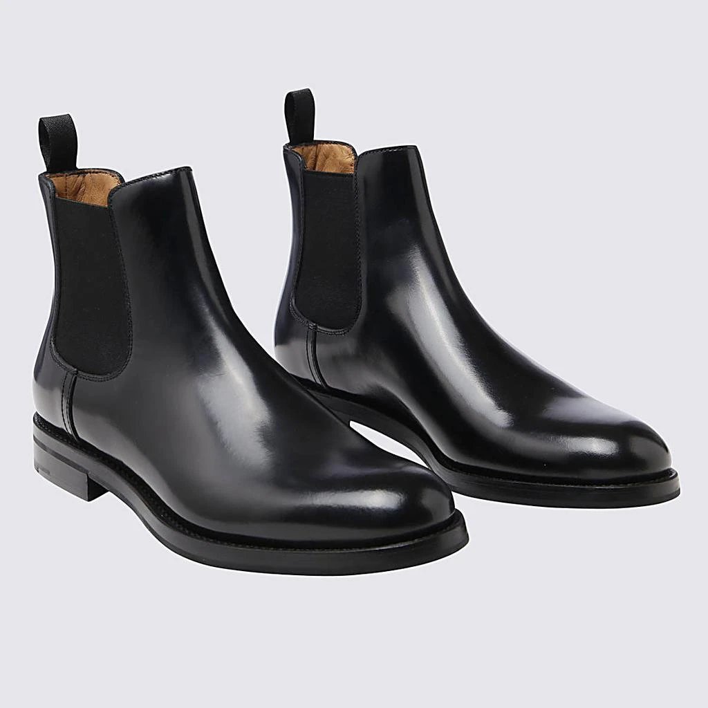 商品Church's|CHURCH'S BLACK LEATHER MONMOUTH CHELSEA BOOTS,价格¥4282,第2张图片详细描述