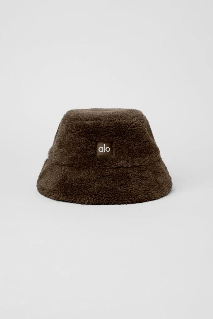 商品Alo|Foxy Sherpa Bucket Hat - Espresso,价格¥669,第1张图片